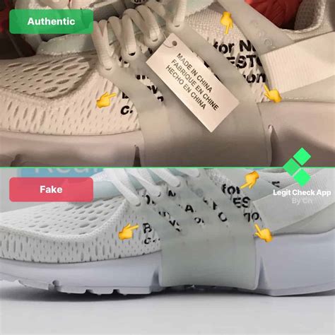 off white nike air presto real vs fake|off white presto outfit.